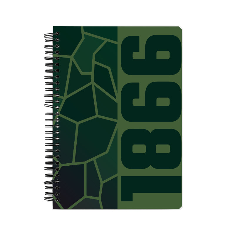 1866 Year Notebook (Olive Green)