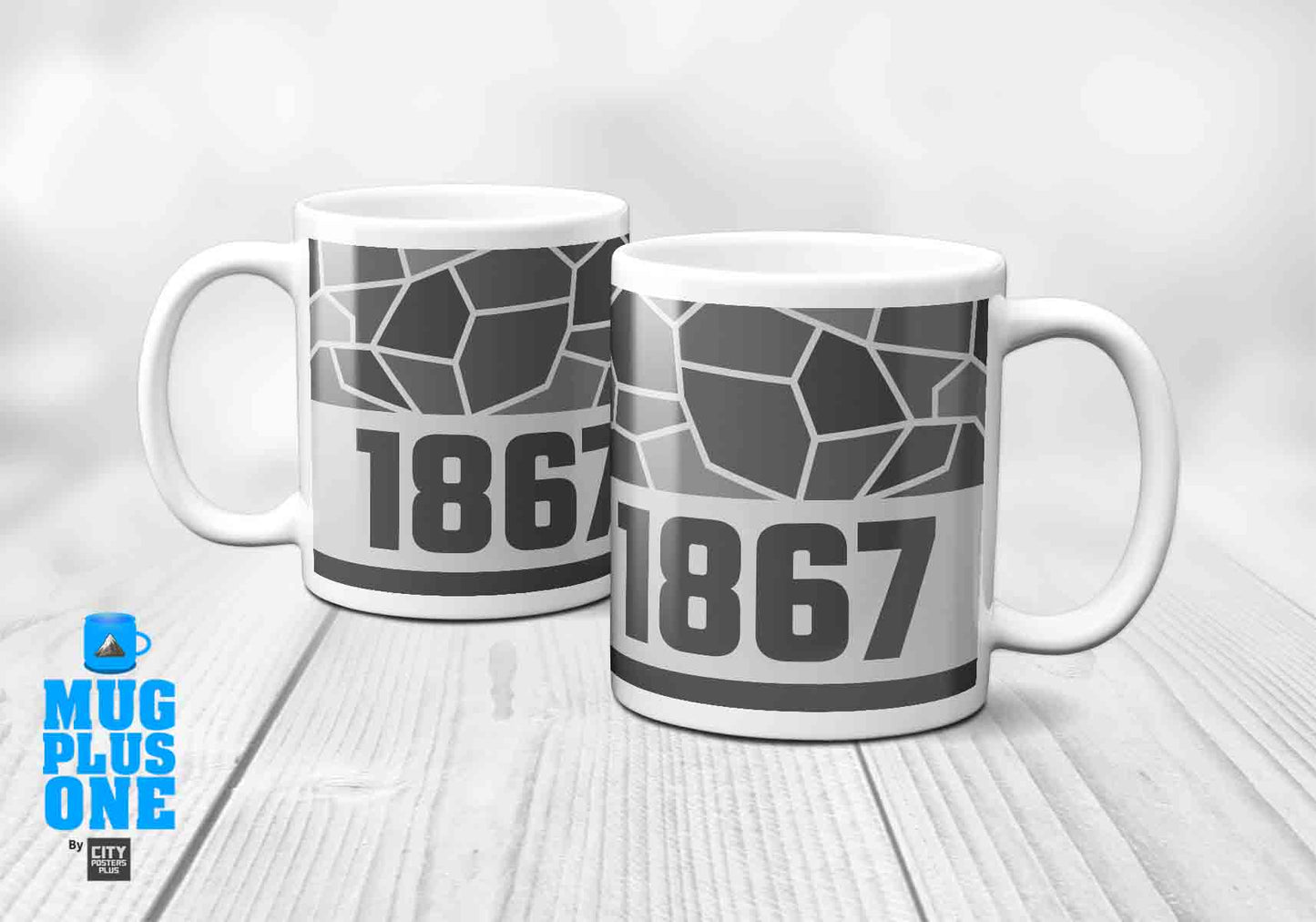 1867 Year Mug (11oz, Melange Grey)