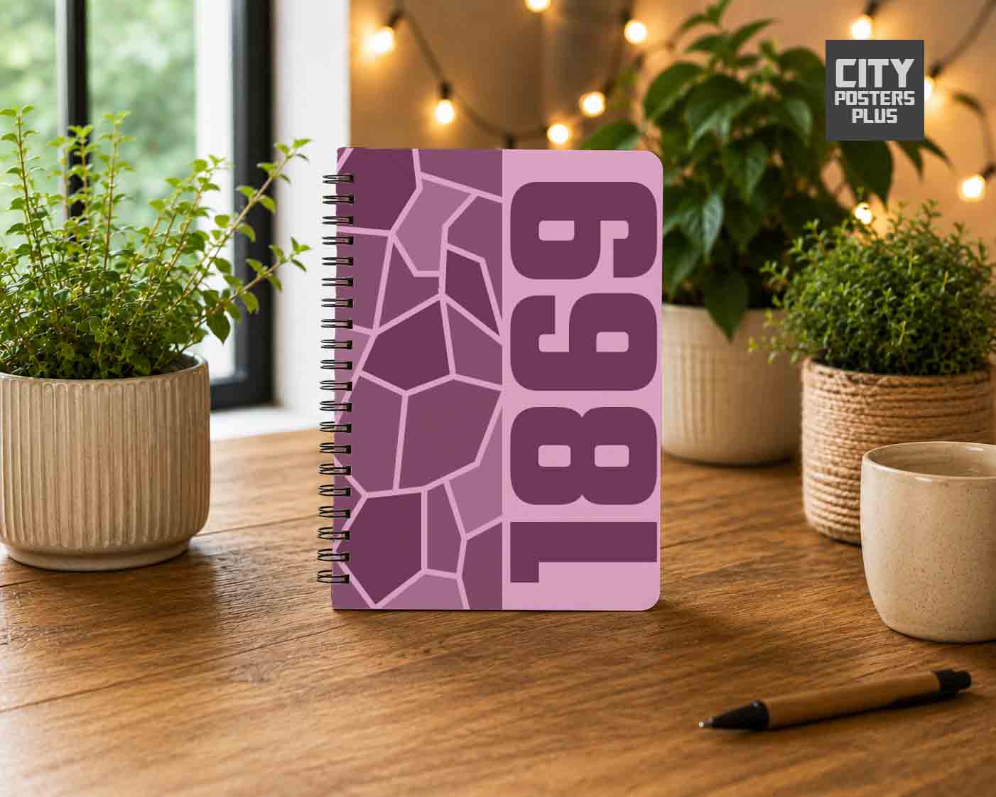 1869 Year Notebook (Light Pink)