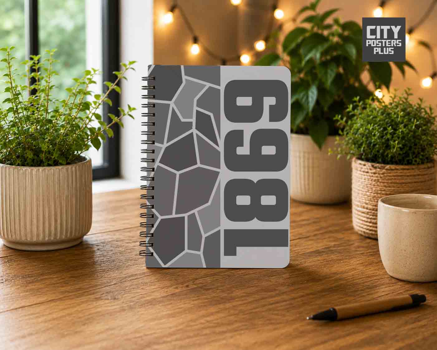 1869 Year Notebook (Melange Grey)