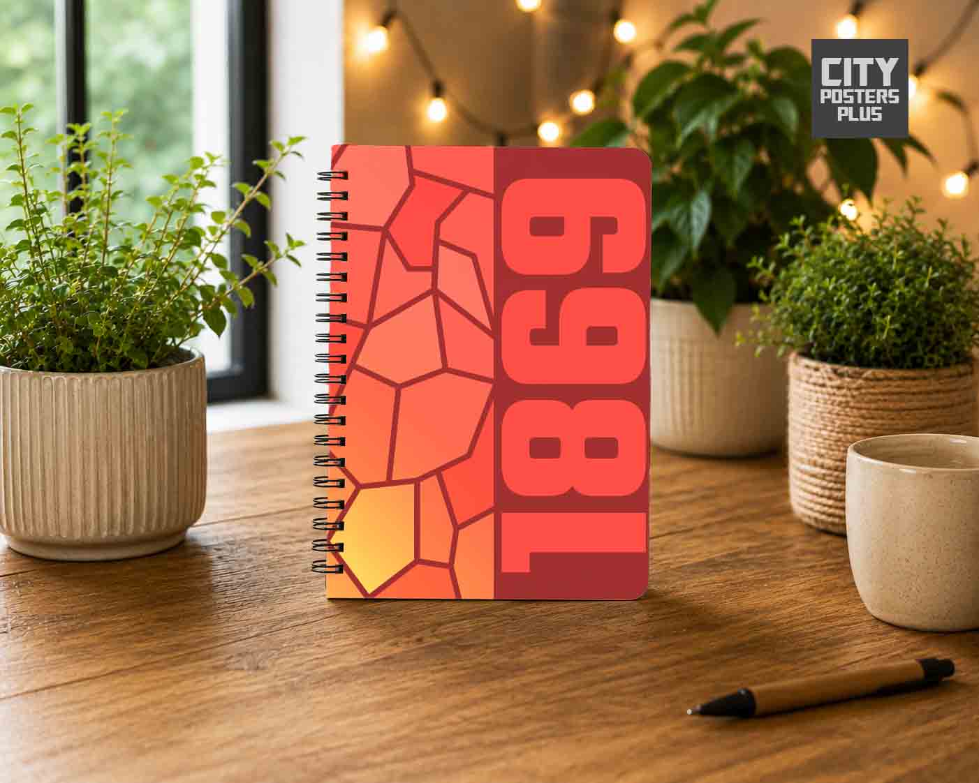 1869 Year Notebook (Red)