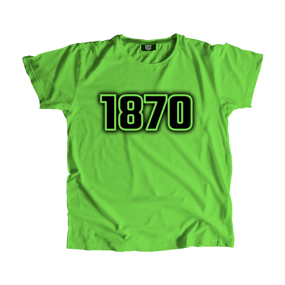 1870 Vintage Heritage Year Men Unisex T-Shirt (Liril Green)