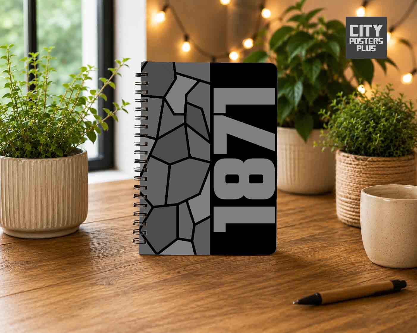 1871 Year Notebook (Black)