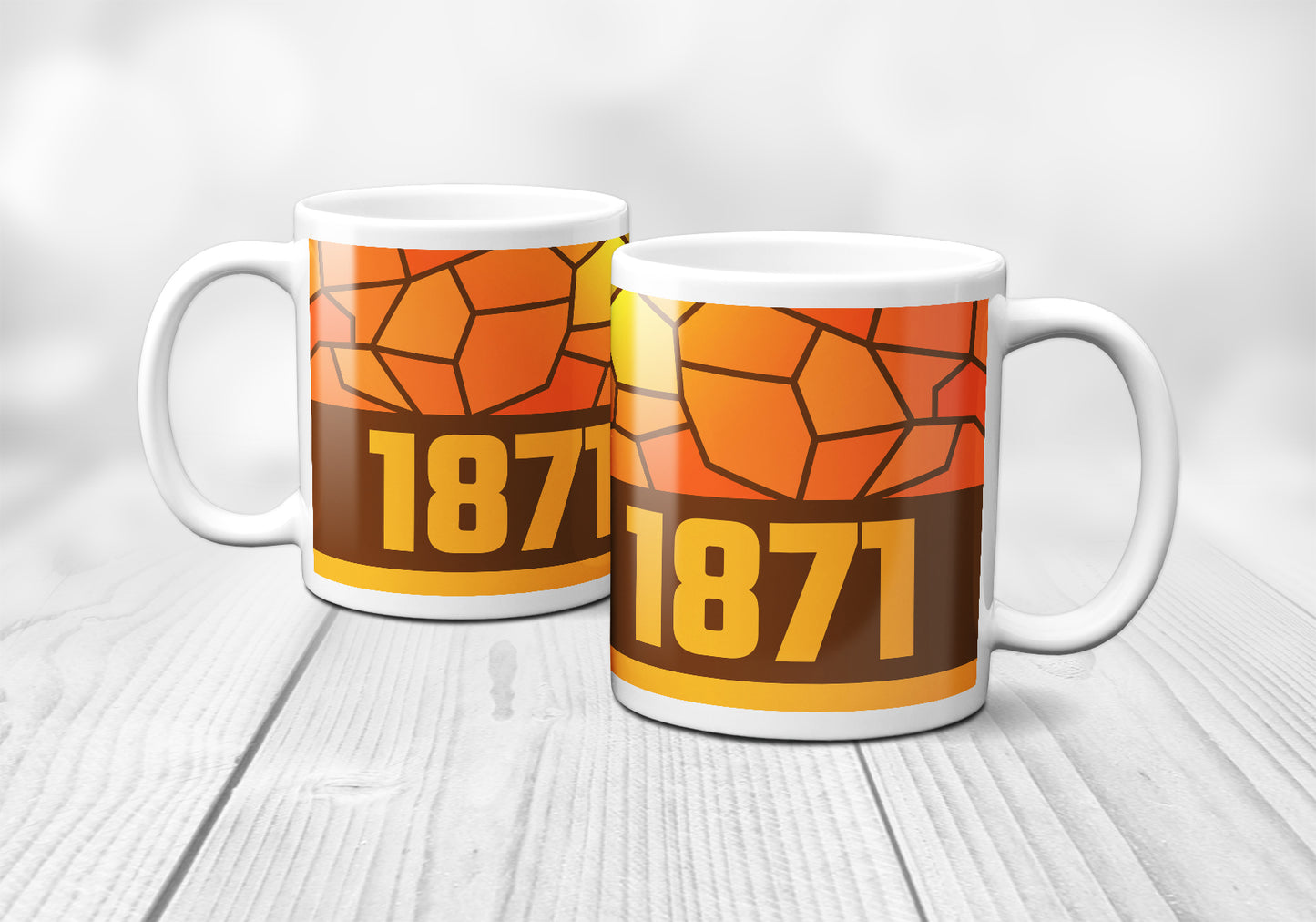 1871 Year Mug (11oz, Brown)