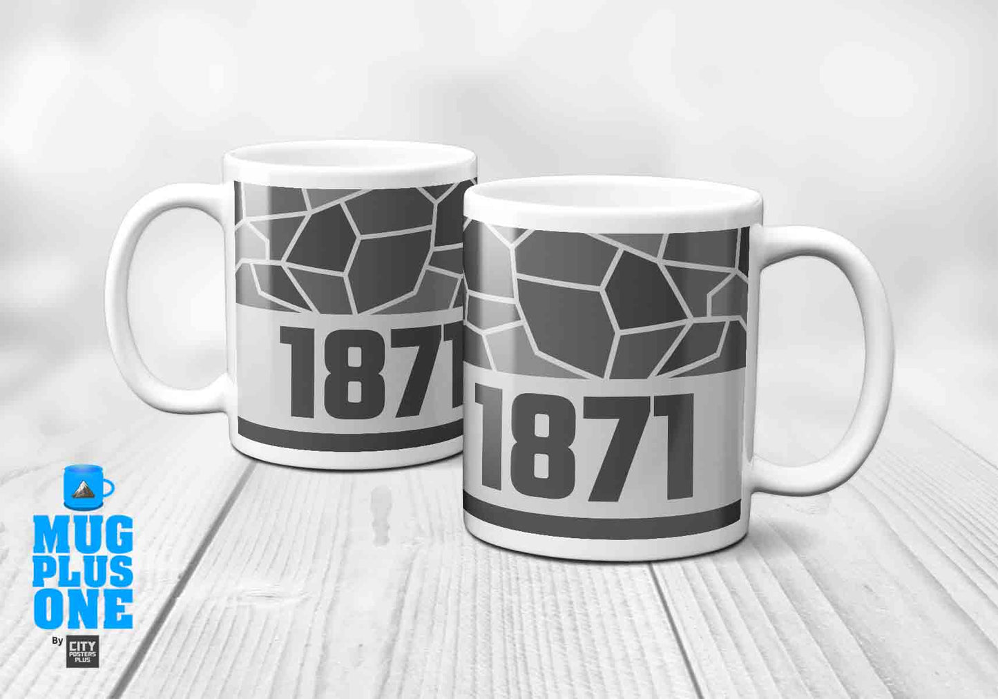 1871 Year Mug (11oz, Melange Grey)