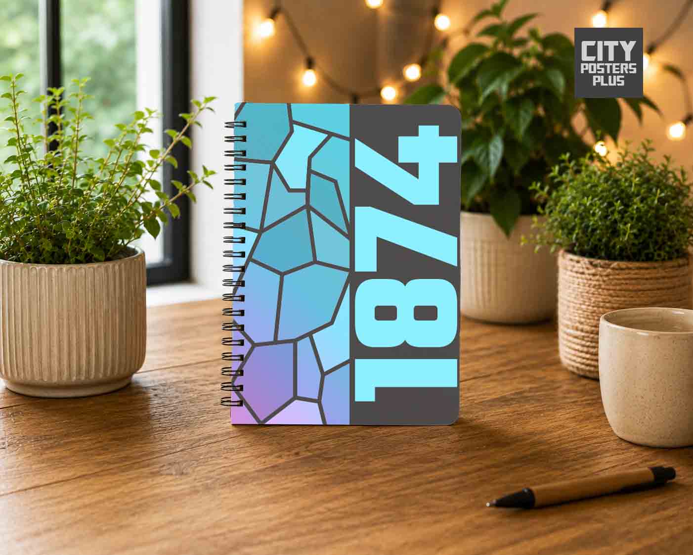 1874 Year Notebook (Charcoal Grey)