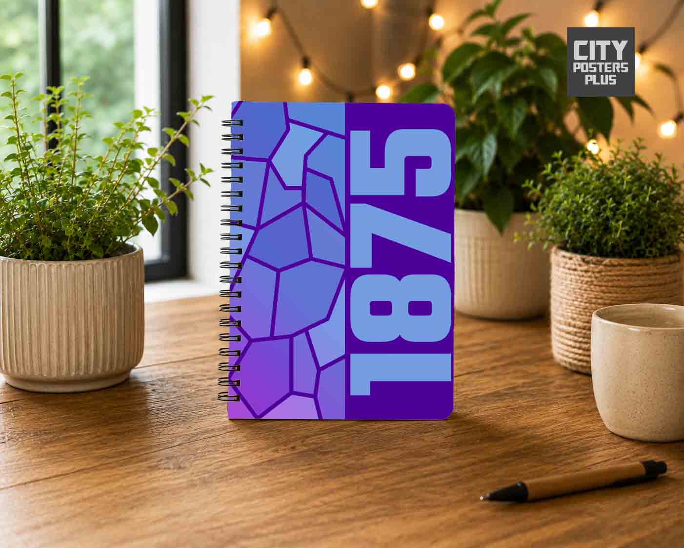 1875 Year Notebook (Purple)