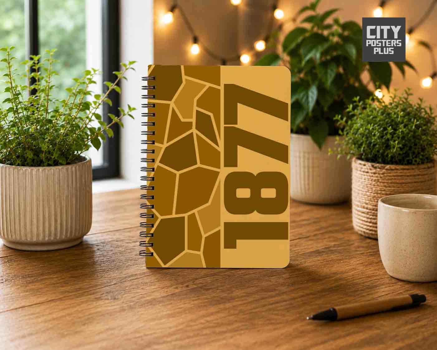 1877 Year Notebook (Golden Yellow)