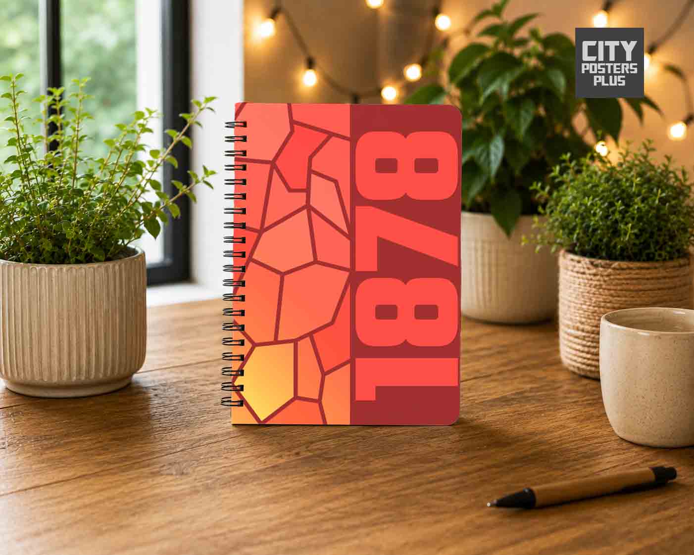 1878 Year Notebook (Red)