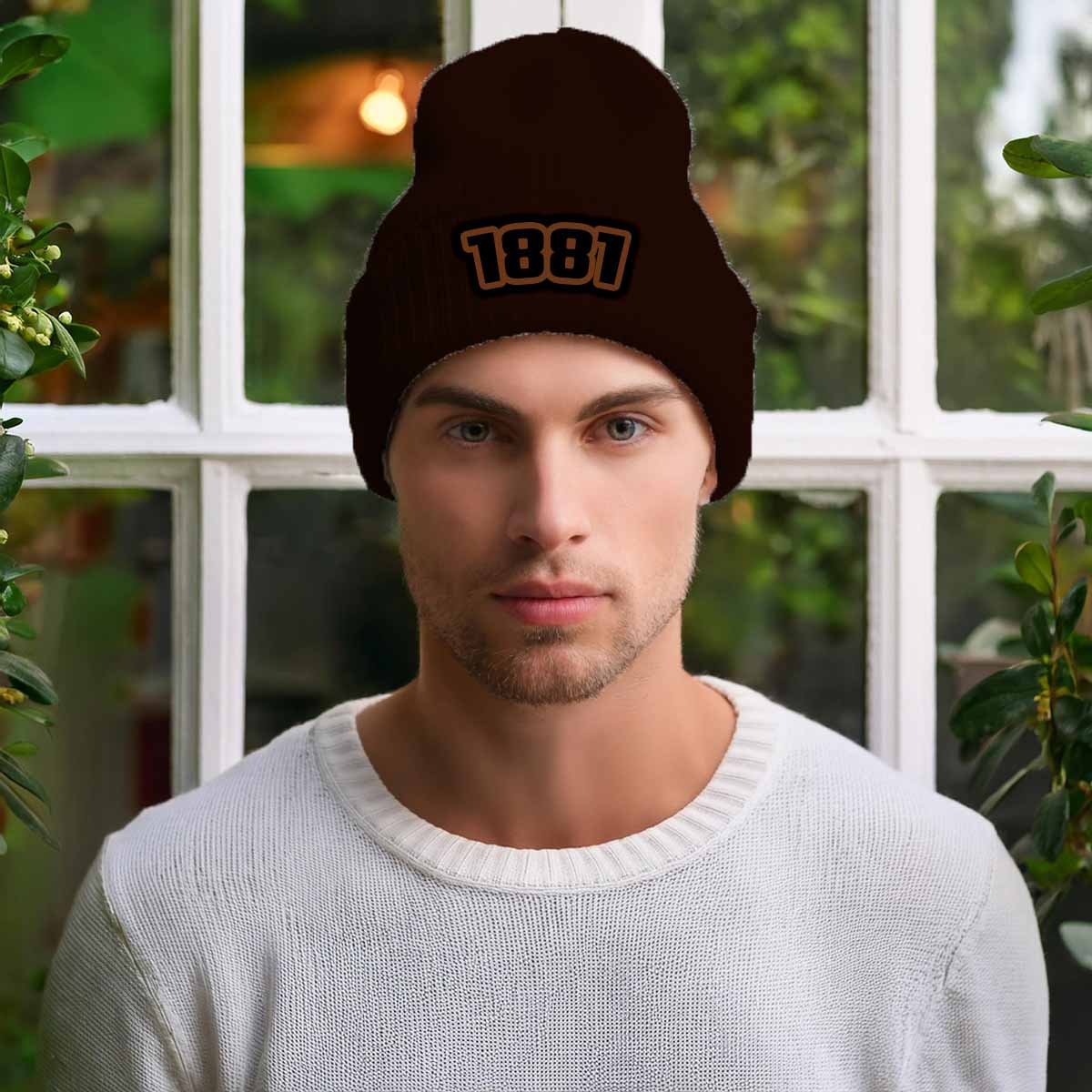 1881 Year Beanie | Vintage & Future Year Knit Winter Hat | Beanies Plus by City Posters Plus