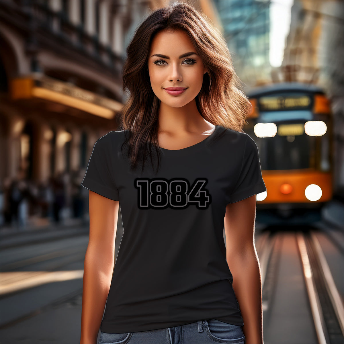 1884 Women T-Shirt | Vintage Birth Year Shirt | City Posters Plus