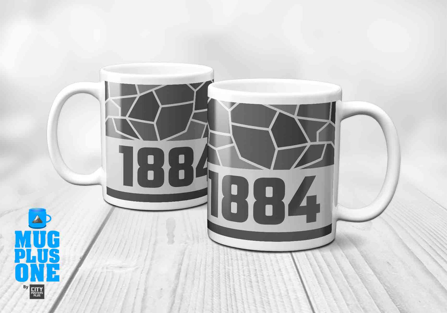 1884 Year Mug (11oz, Melange Grey)
