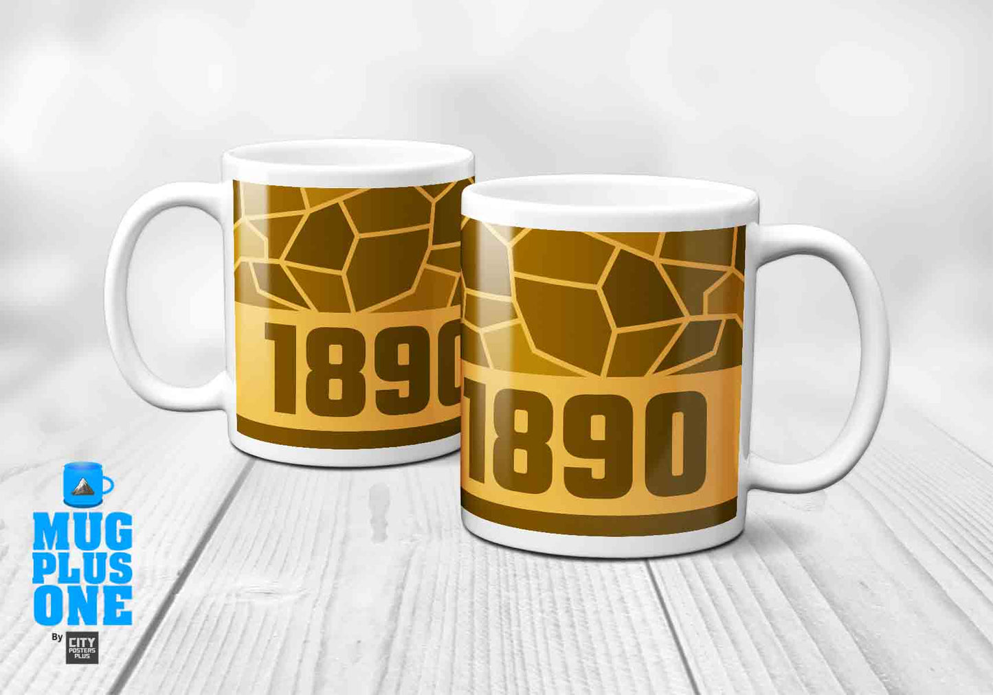 1890 Year Mug (11oz, Golden Yellow)