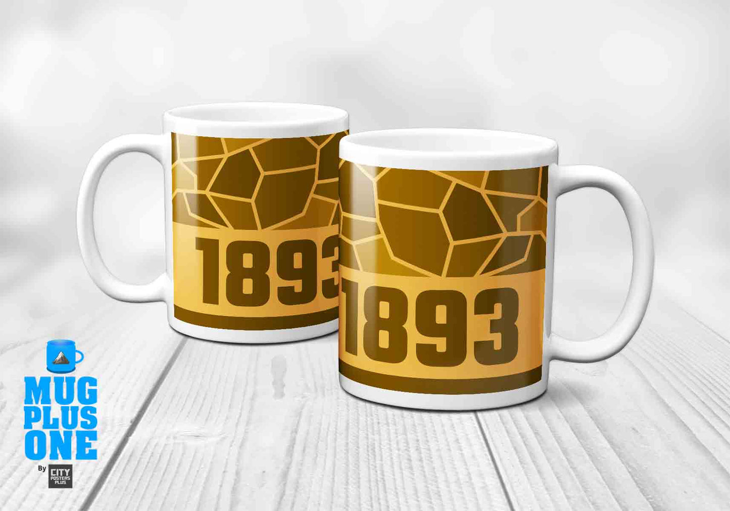 1893 Year Mug (11oz, Golden Yellow)