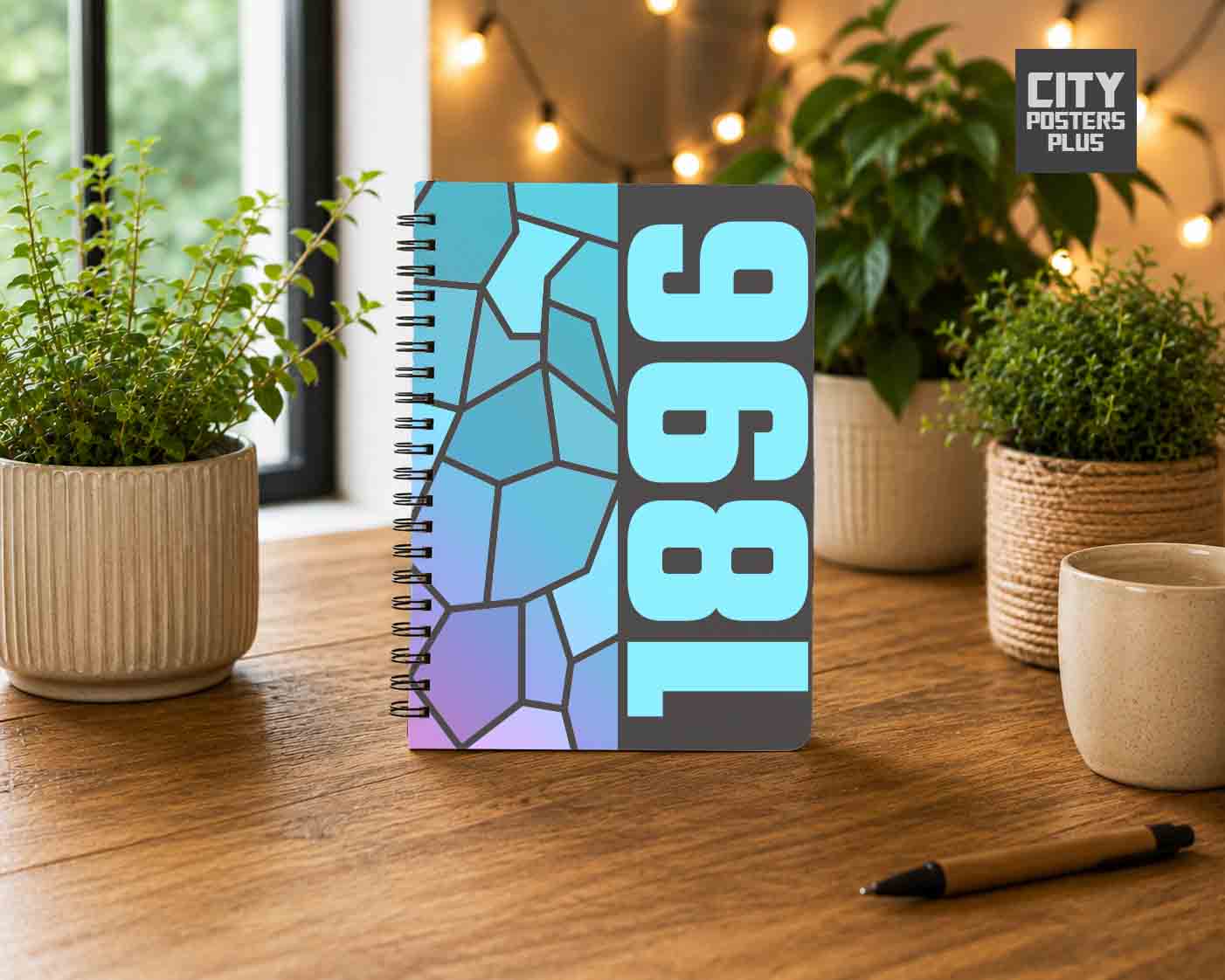 1896 Year Notebook (Charcoal Grey)