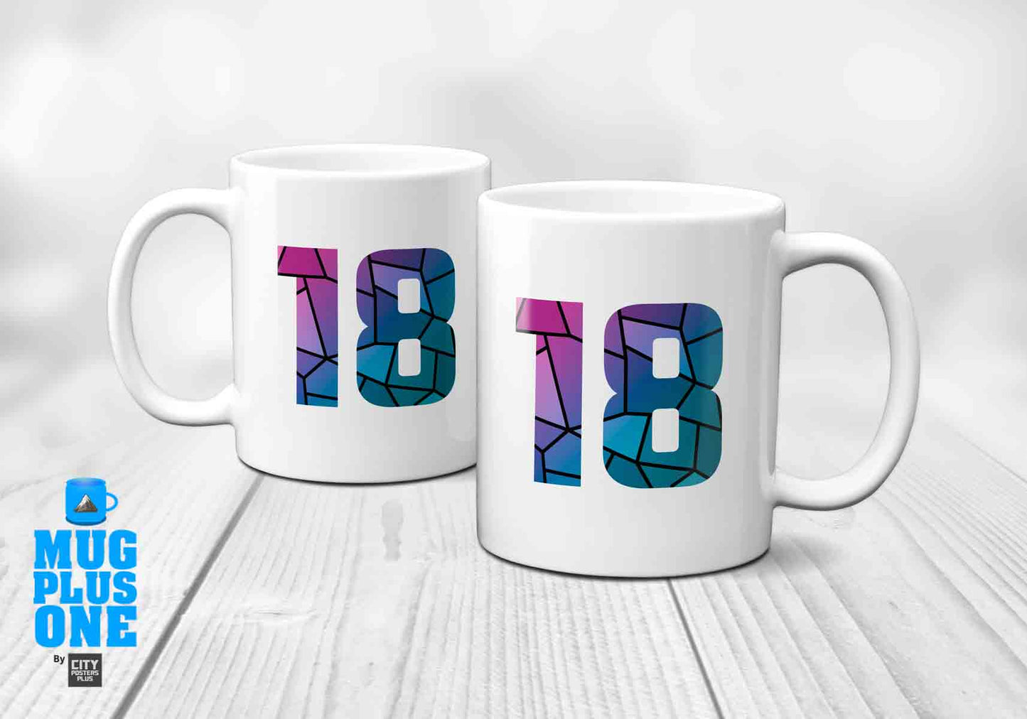 18 Number Mug (White)