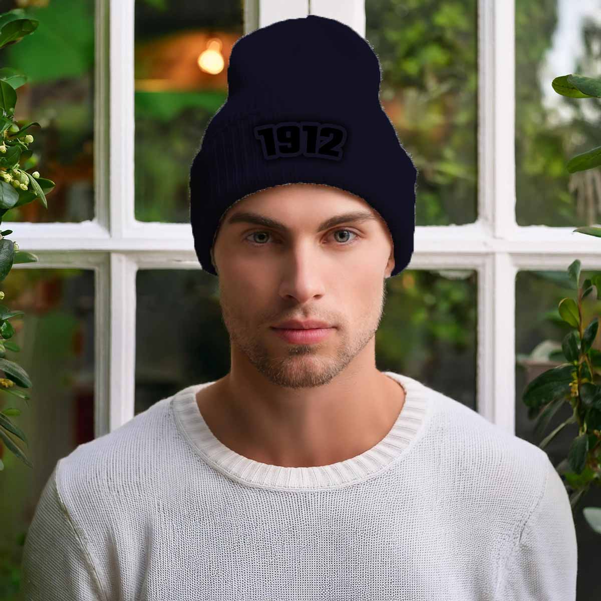1912 Year Beanie | Vintage & Future Year Knit Winter Hat | Beanies Plus by City Posters Plus