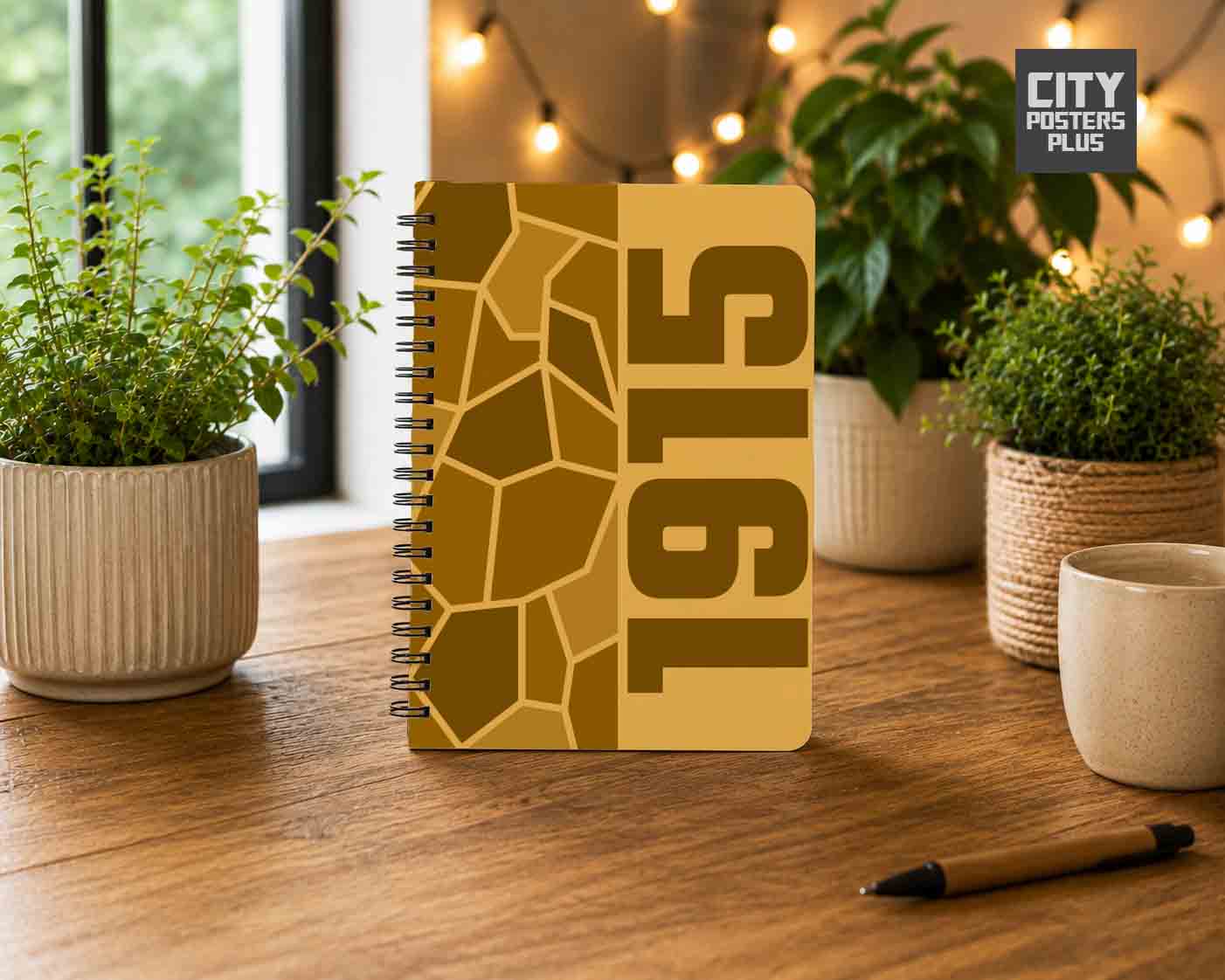 1915 Year Notebook (Golden Yellow)