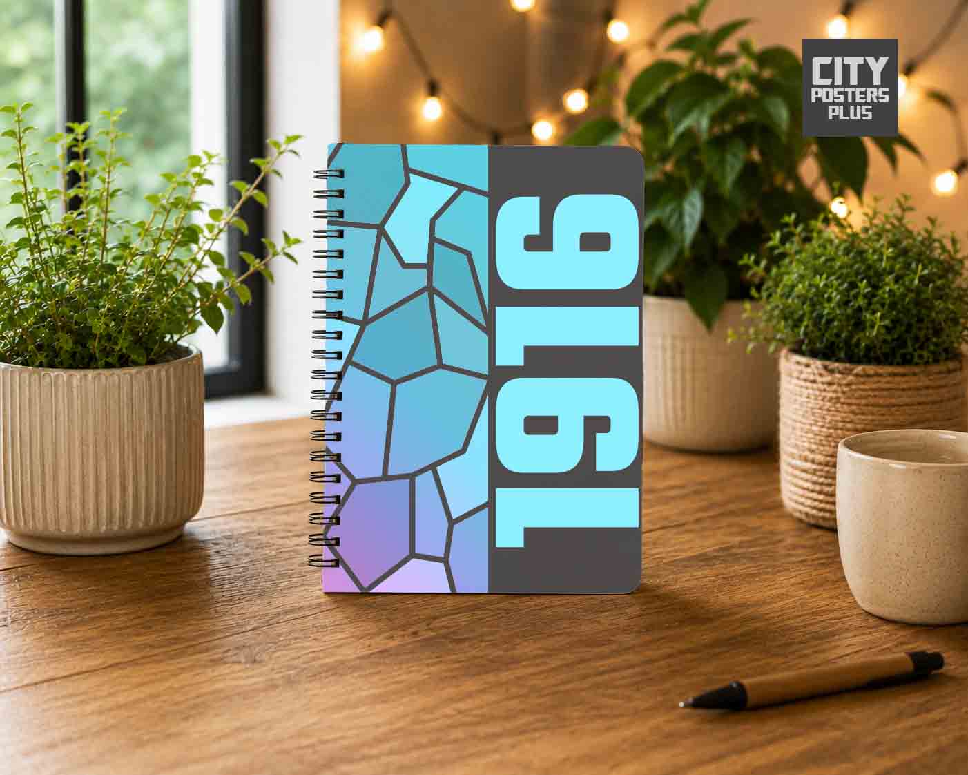 1916 Year Notebook (Charcoal Grey)