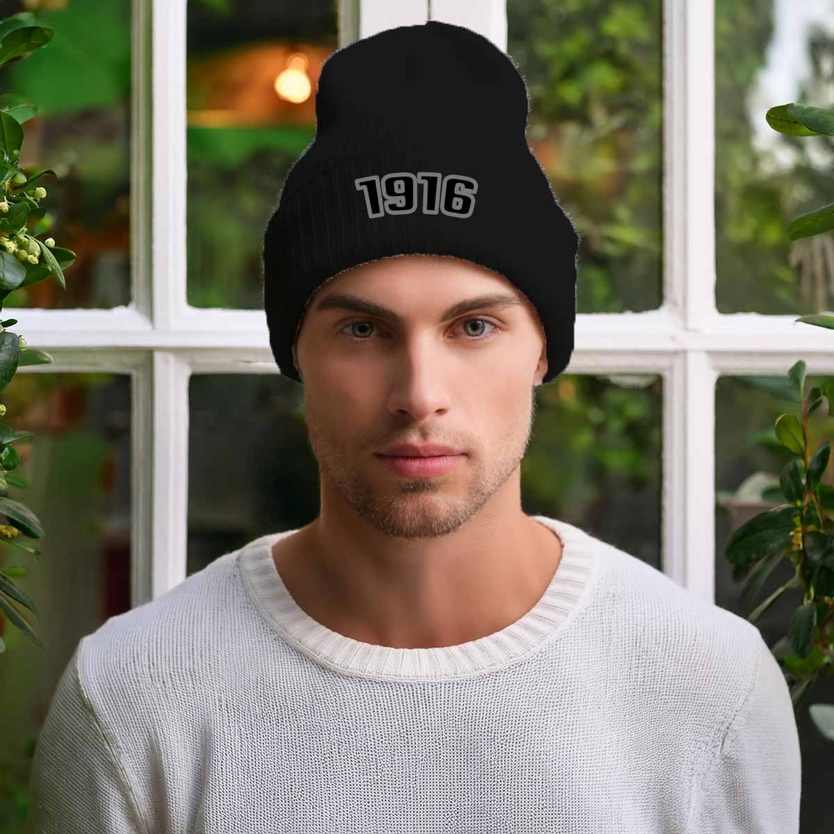 1916 Year Beanie | Vintage & Future Year Knit Winter Hat | Beanies Plus by City Posters Plus