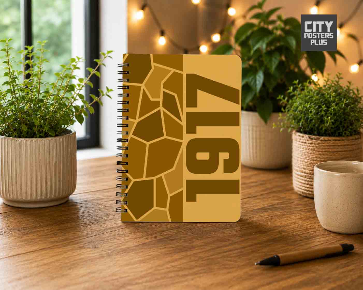 1917 Year Notebook (Golden Yellow)
