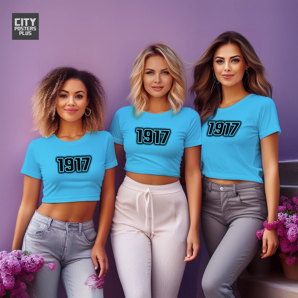 Year 1917 Vintage Birth Year Women Crop Top