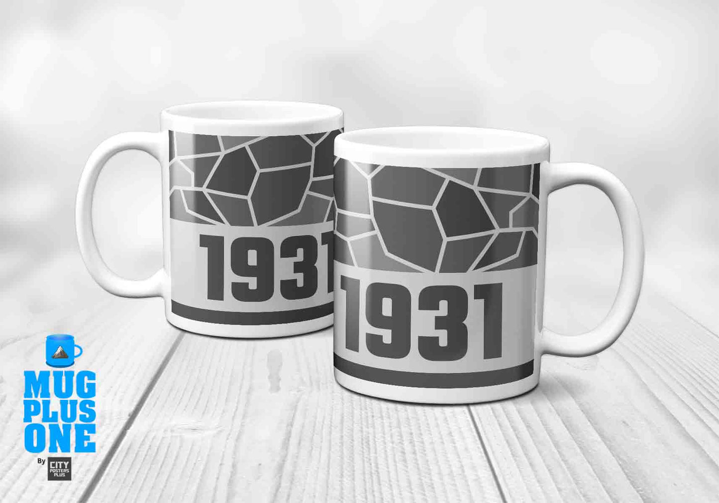 1931 Year Mug (11oz, Melange Grey)