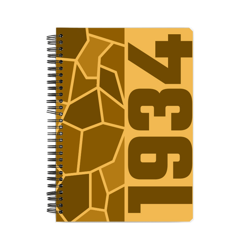 1934 Year Notebook (Golden Yellow)