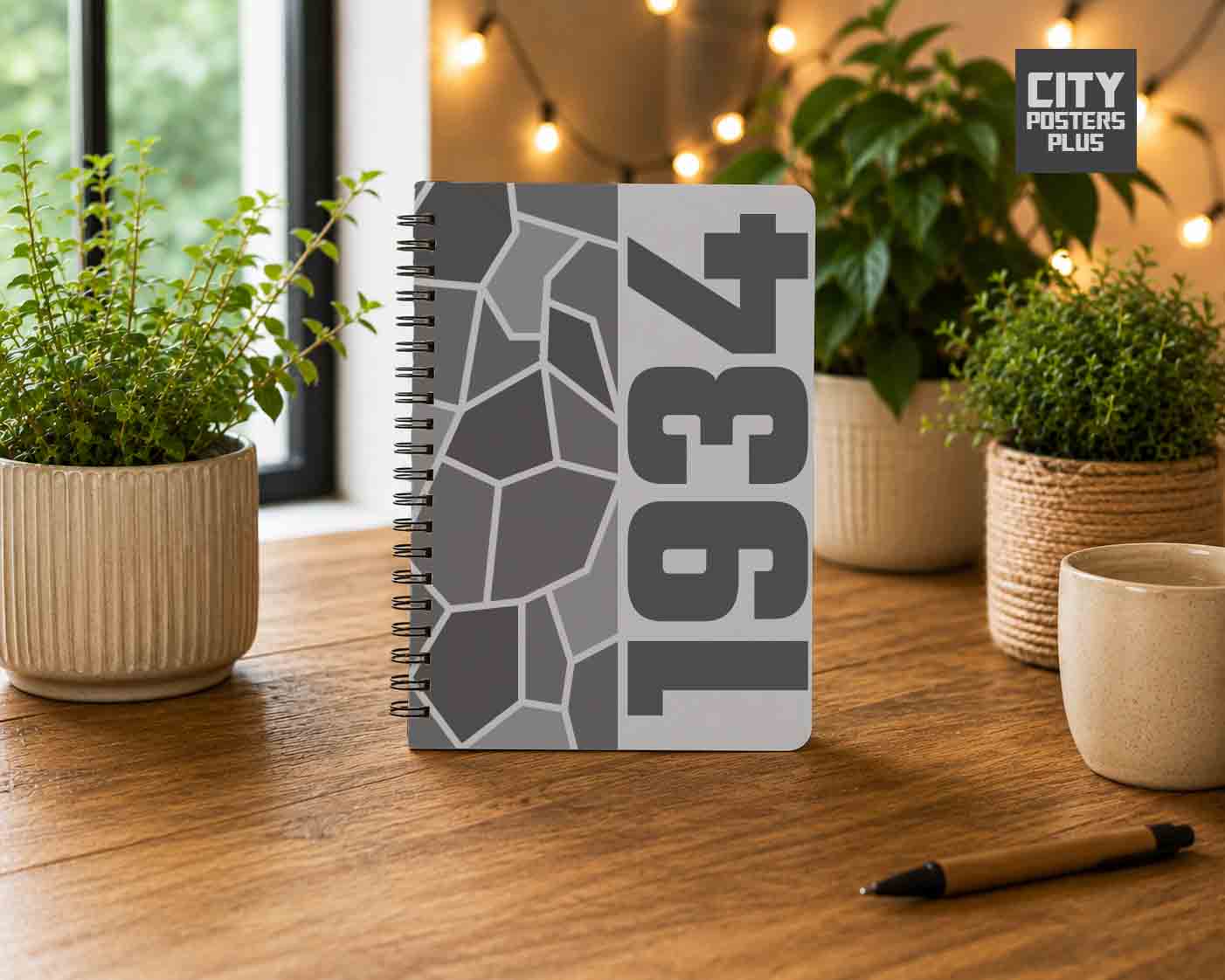 1934 Year Notebook (Melange Grey)