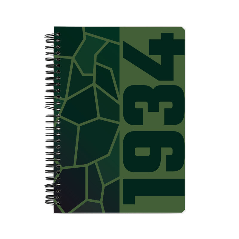 1934 Year Notebook (Olive Green)