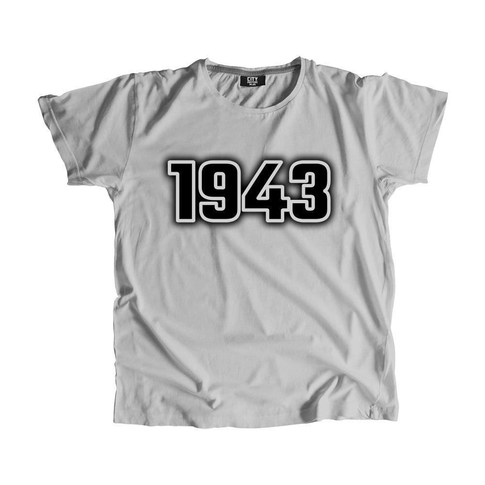 1943 Vintage Heritage Year Men Unisex T-Shirt (Melange Grey)