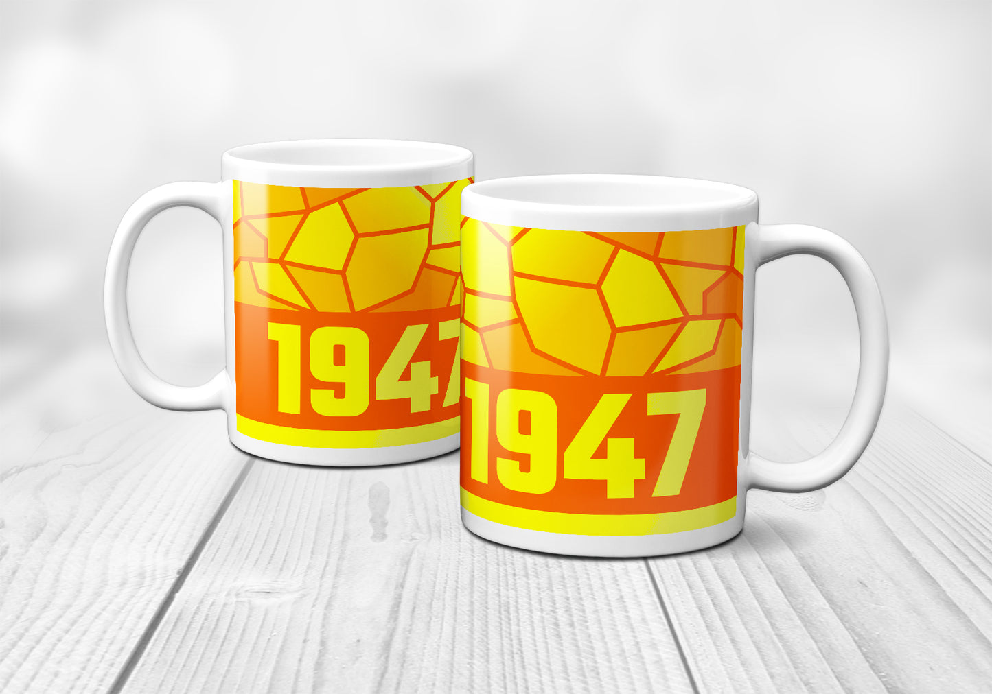 1947 Year Mug (11oz, Orange)