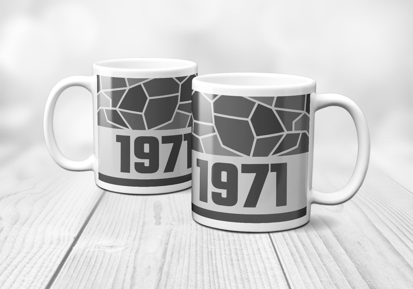 1971 Year Mug (11oz, Melange Grey)