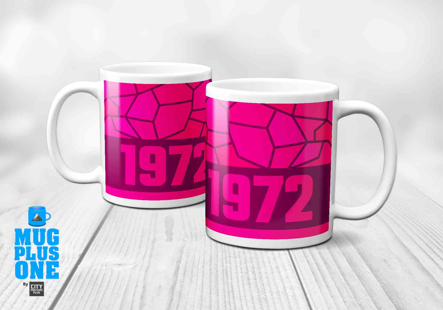 1972 Year Mug (11oz, Light Pink)