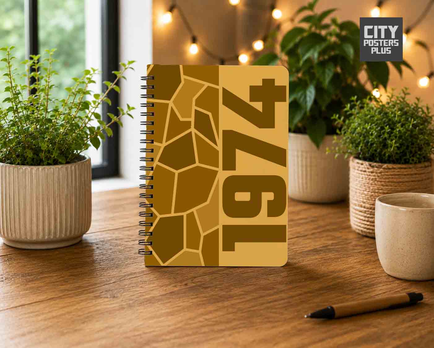 1974 Year Notebook (Golden Yellow)