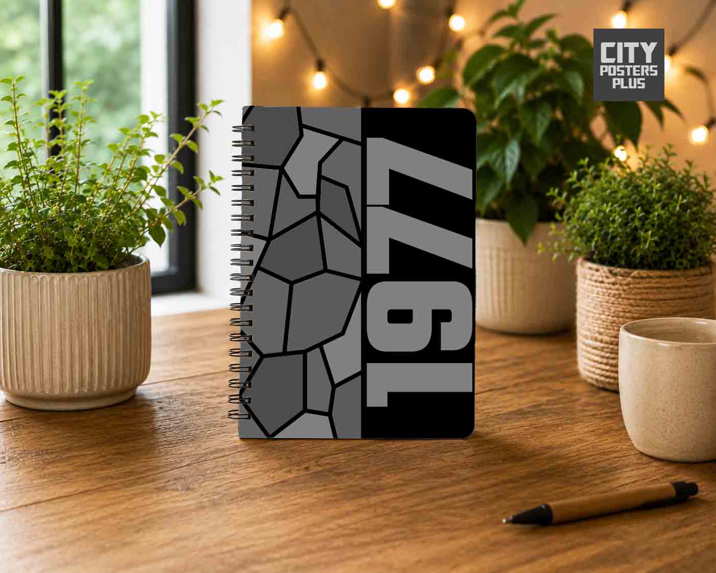 1977 Year Notebook (Black)