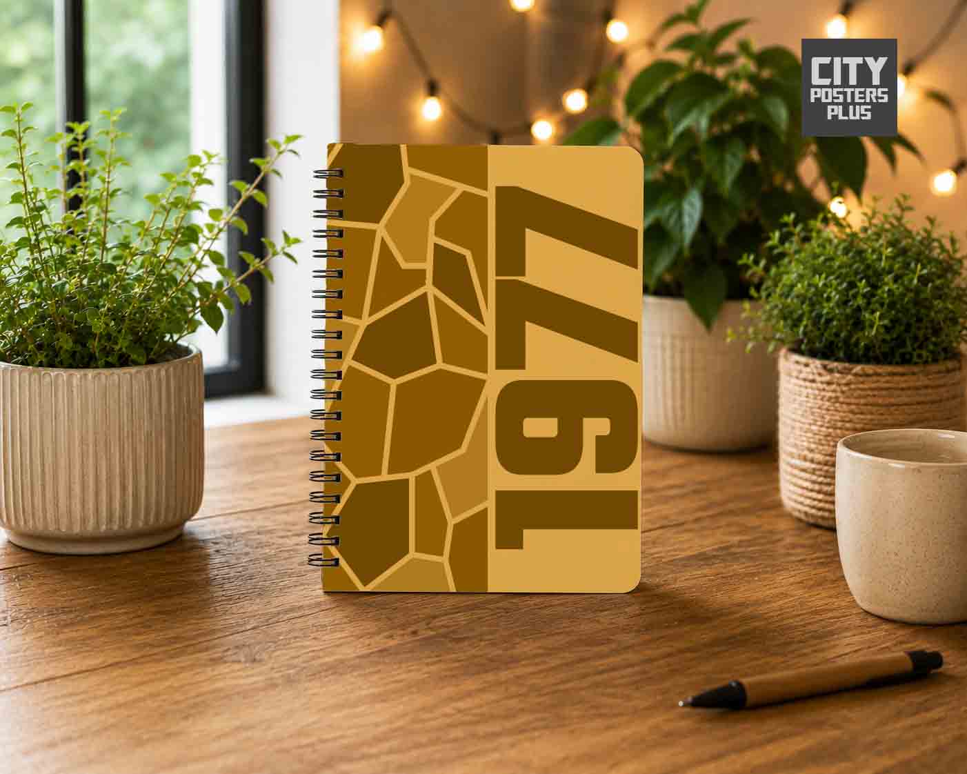 1977 Year Notebook (Golden Yellow)