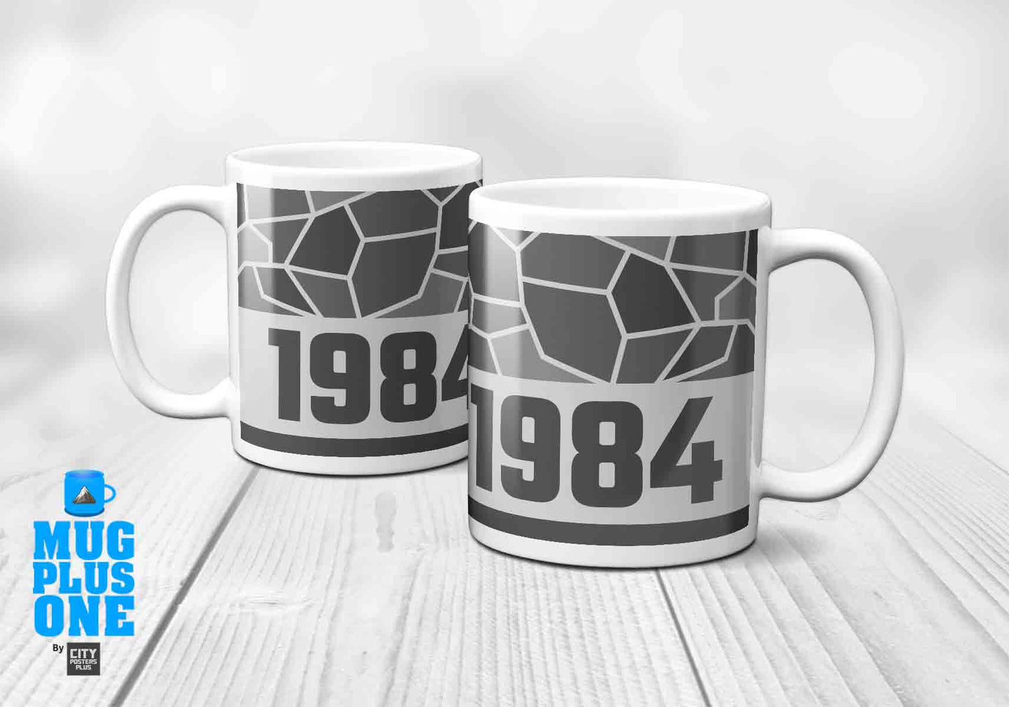 1984 Year Mug (11oz, Melange Grey)