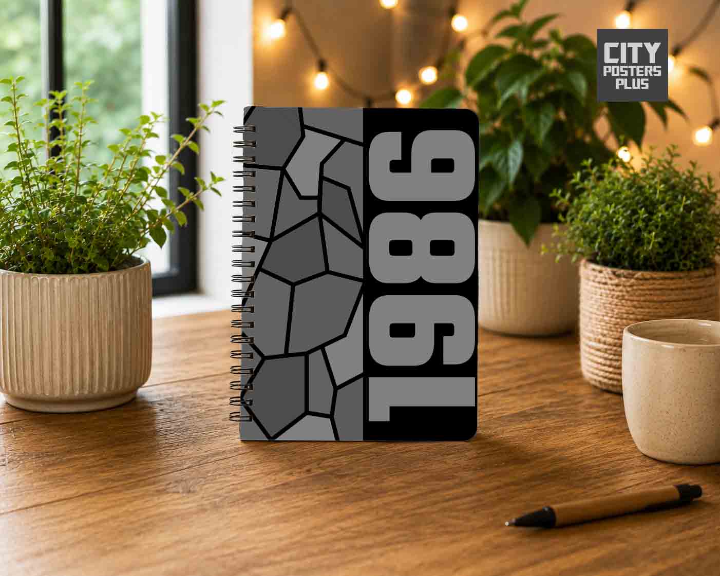 1986 Year Notebook (Black)