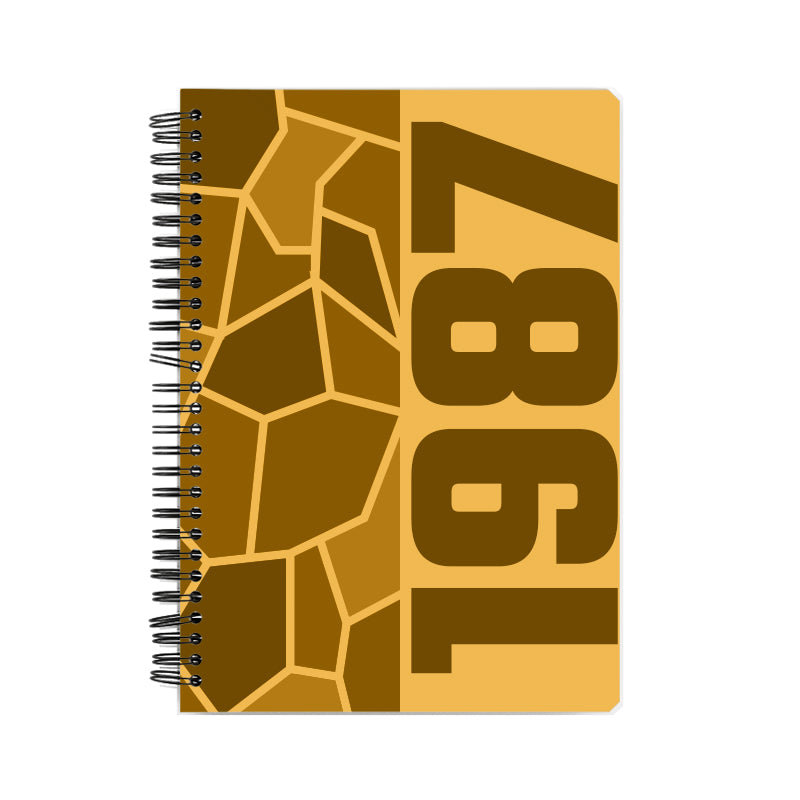 1987 Year Notebook (Golden Yellow)