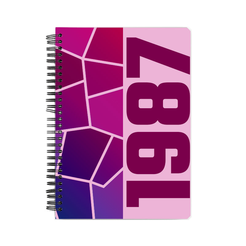 1987 Year Notebook (Light Pink)