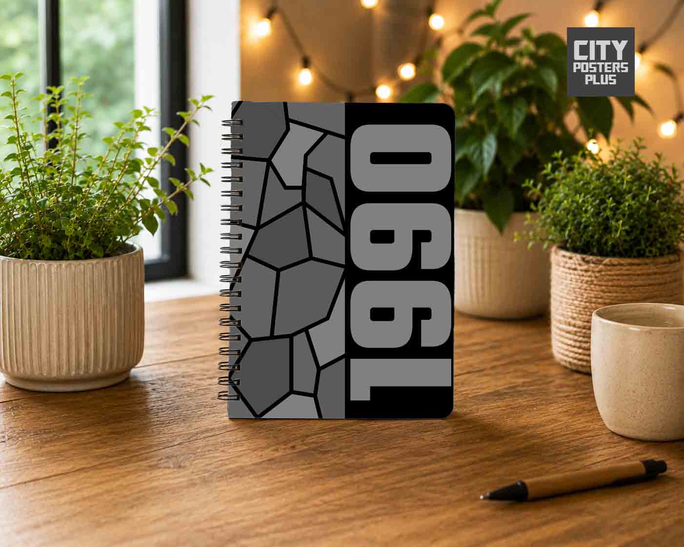 1990 Year Notebook (Black)