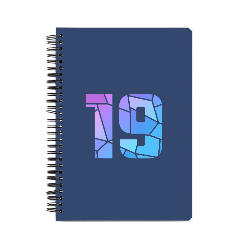 Notebook Plus One 19 Number Spiral Notebook (Navy Blue)
