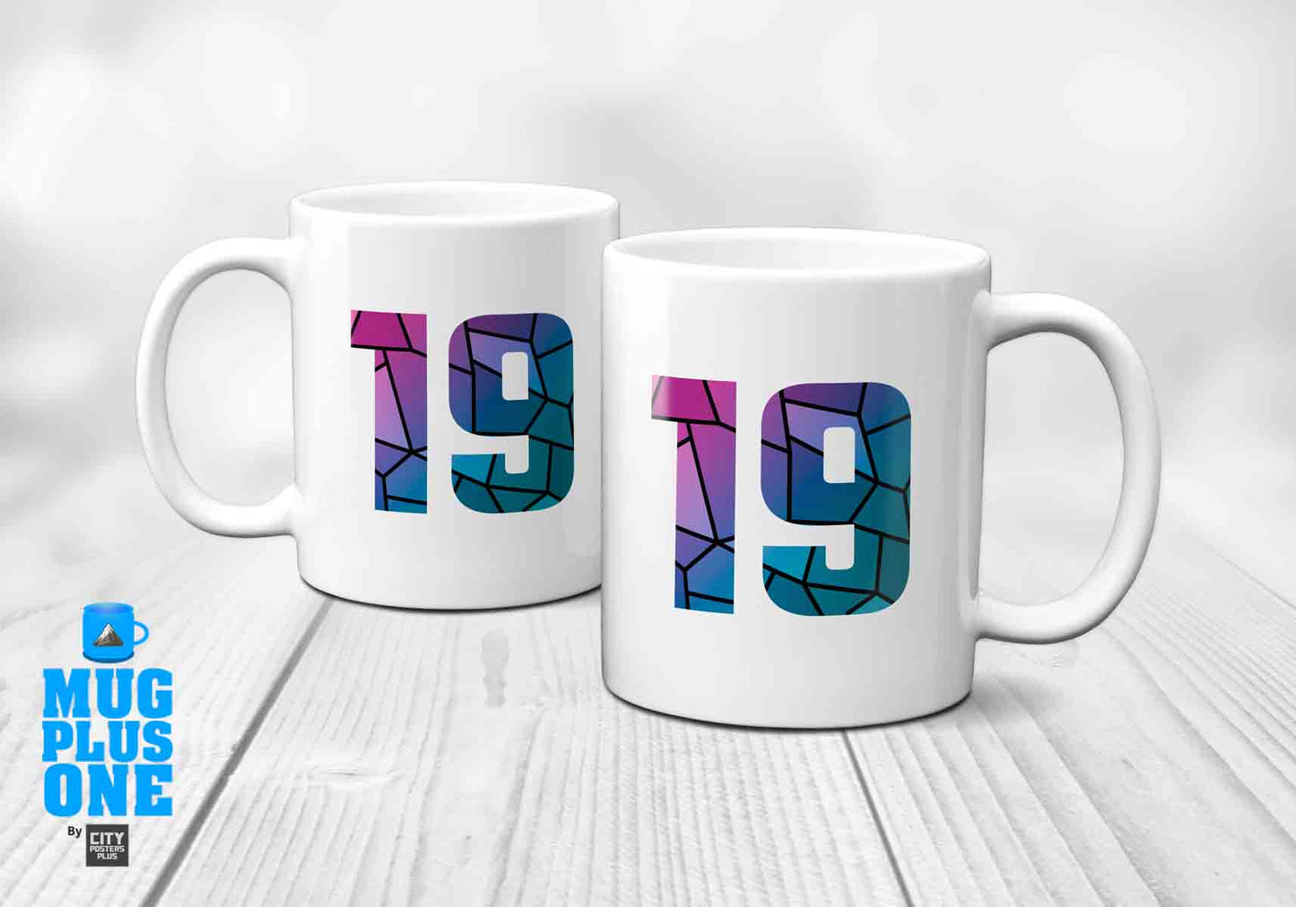 19 Number Mug (White)