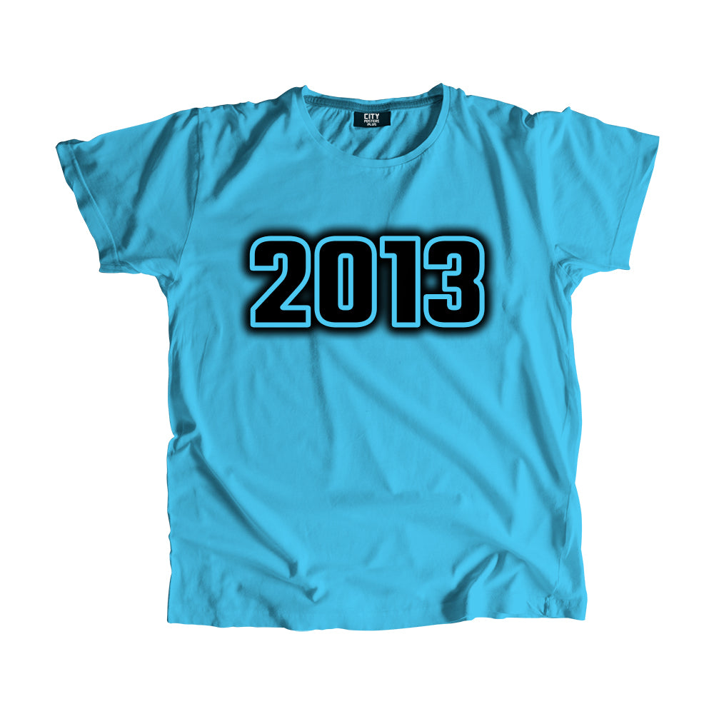 2013 Vintage Heritage Year Men Unisex T-Shirt (Sky Blue)
