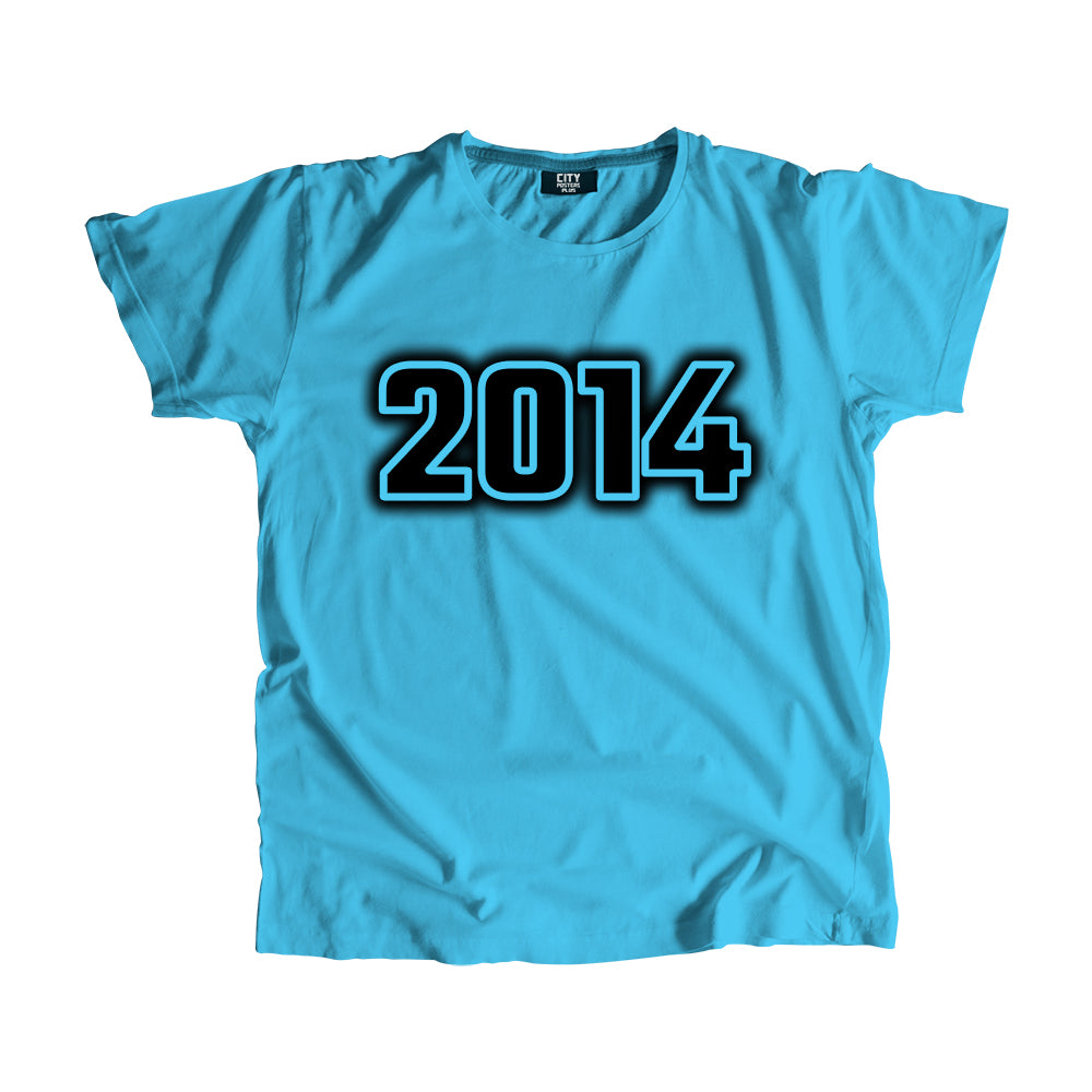 2014 Vintage Heritage Year Men Unisex T-Shirt (Sky Blue)