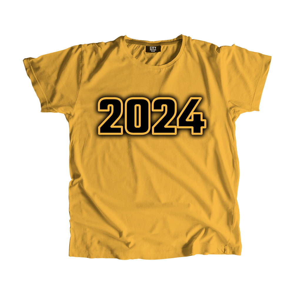 2024 Vintage Heritage Year Men Unisex T-Shirt (Golden Yellow)