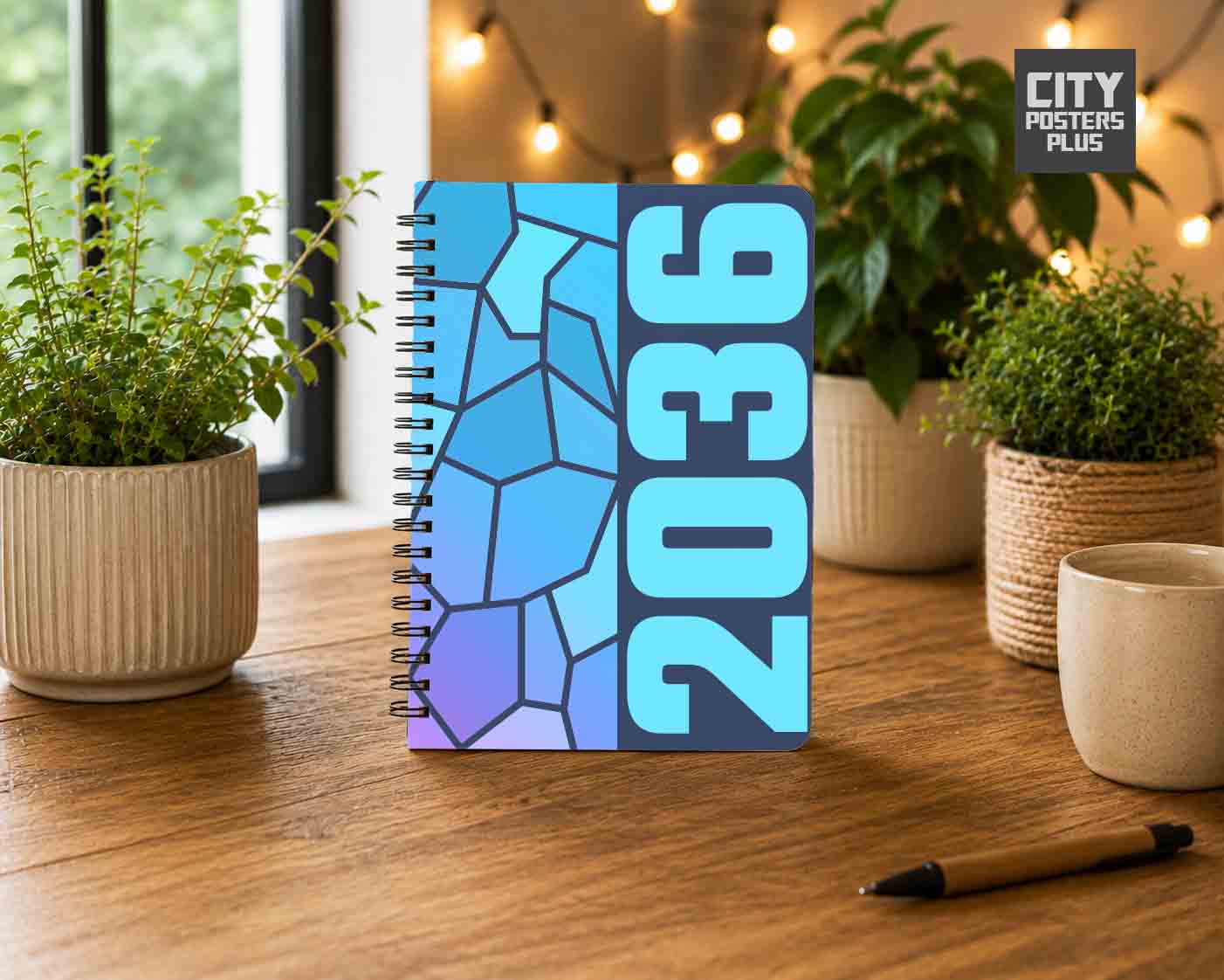 2036 Year Notebook (Navy Blue)