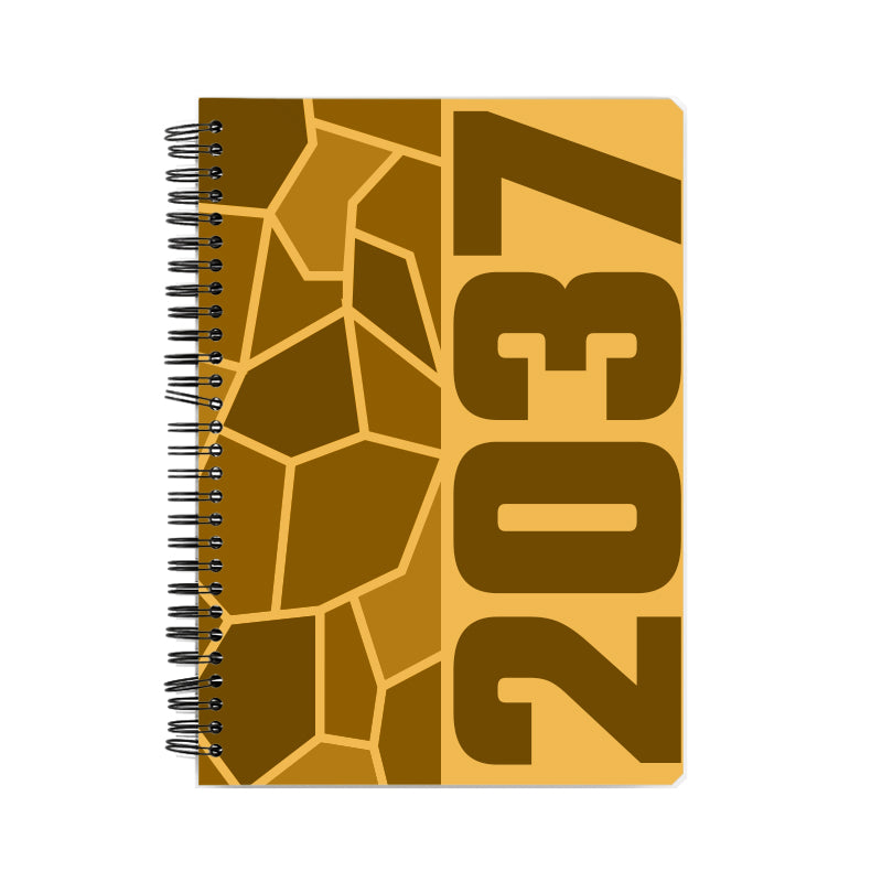 2037 Year Notebook (Golden Yellow)