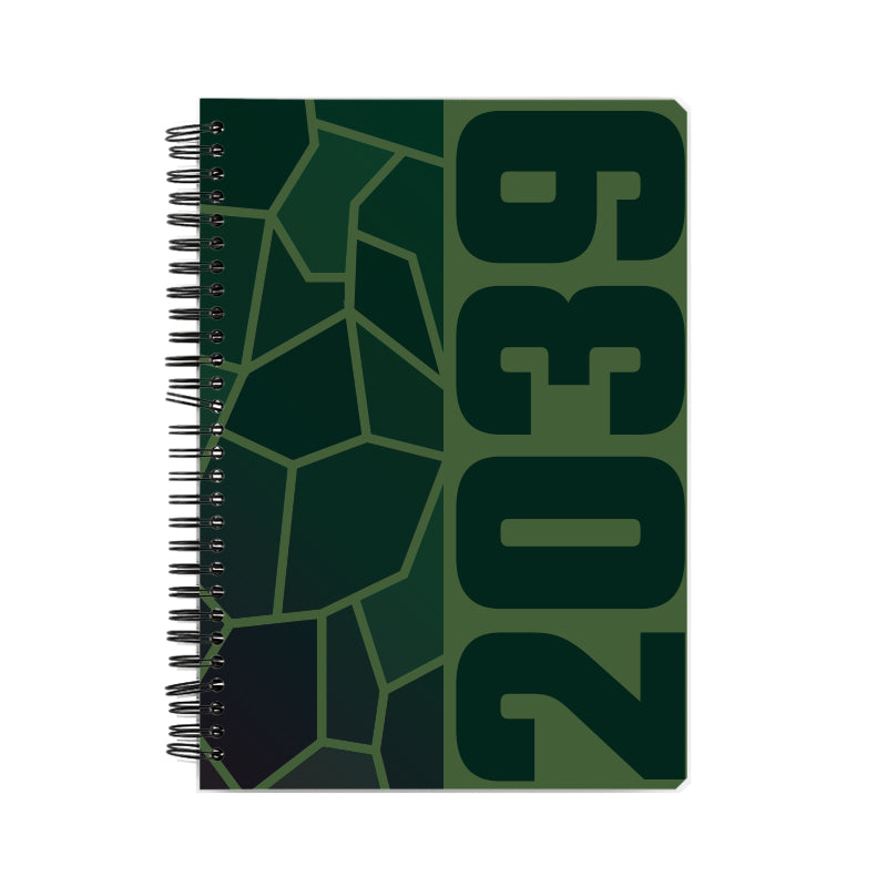 2039 Year Notebook (Olive Green)